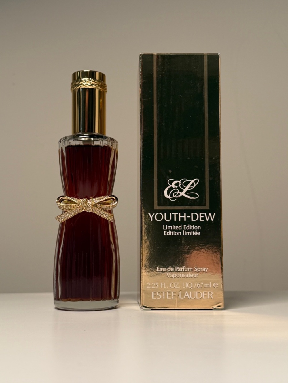 NEW Estée Lauder Youth-Dew Limited Edition 67ml Crystal Bow 60th Anniversary EDP